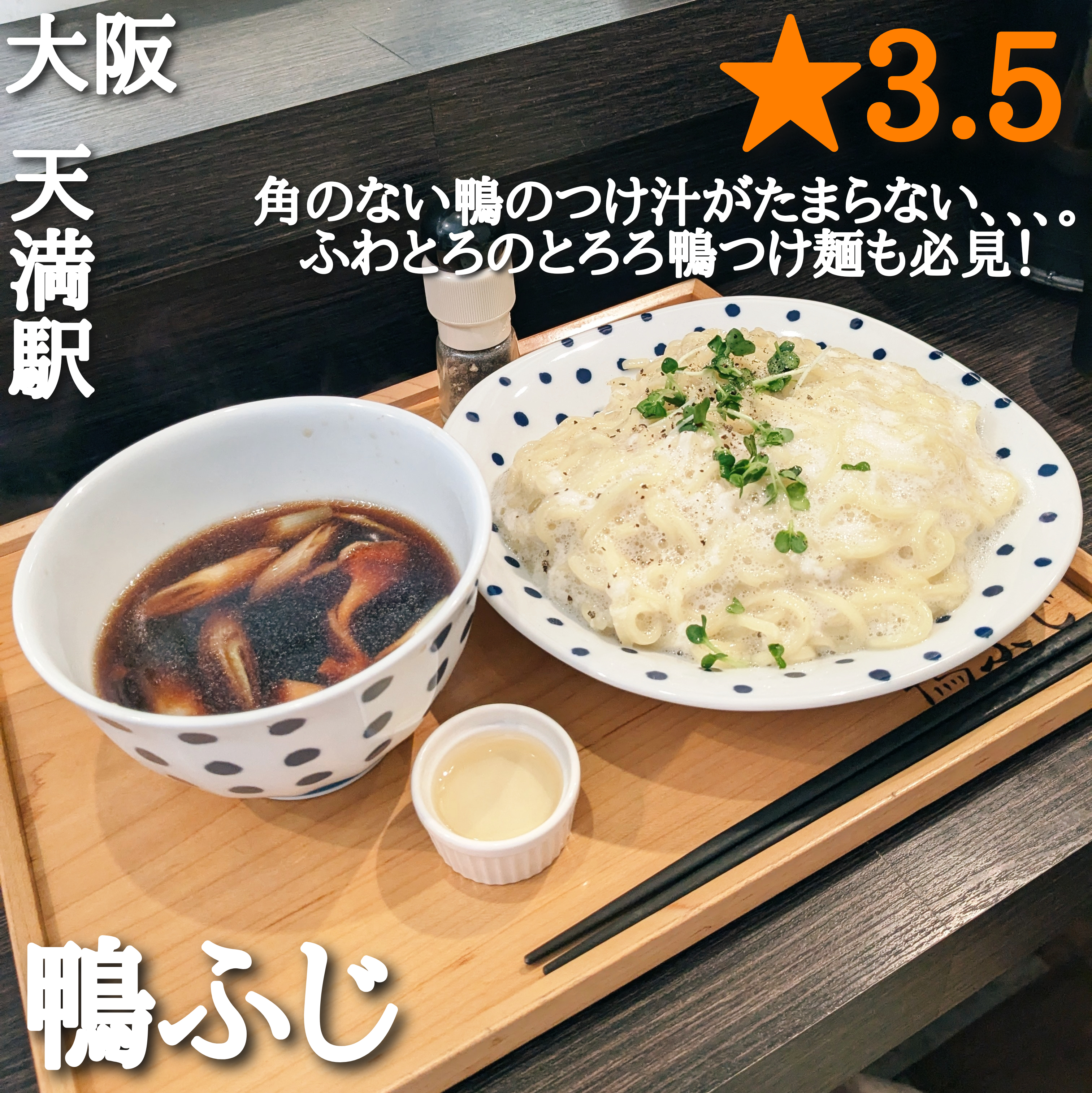 鴨ふじ(天満駅・ラーメン、つけ麺)