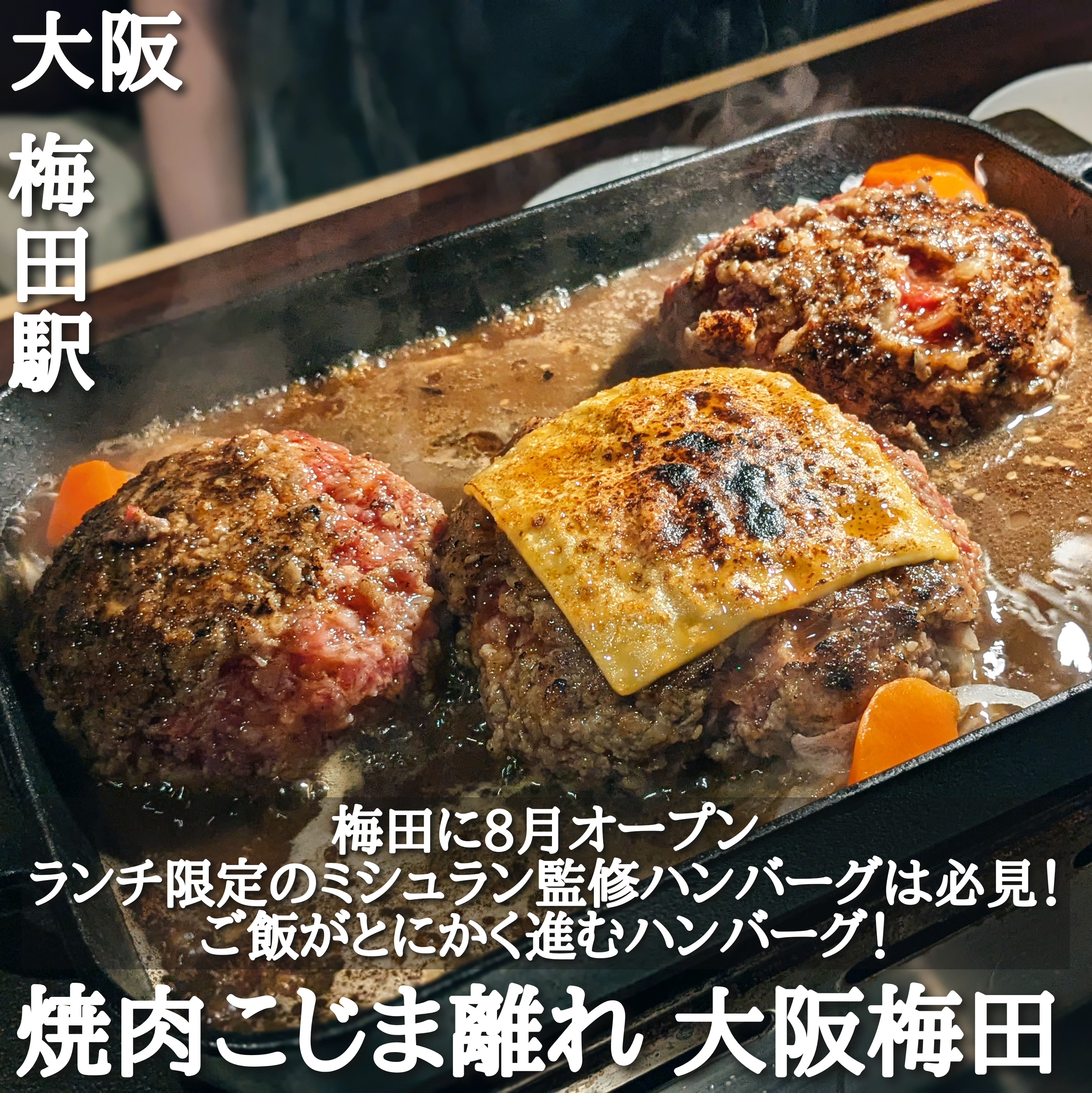 焼肉こじま離れ 大阪梅田(梅田駅・焼肉、ハンバーグ)