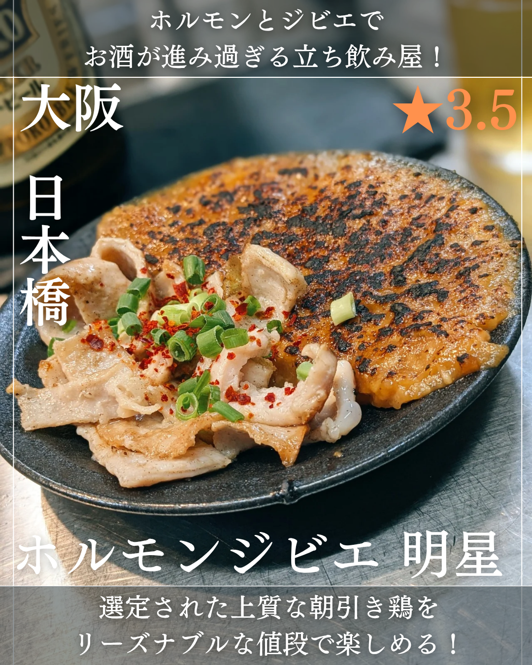 ホルモン・ジビエ 明星(なんば駅・立ち飲み) ホルモン・ジビエ 明星(なんば駅・立ち飲み)